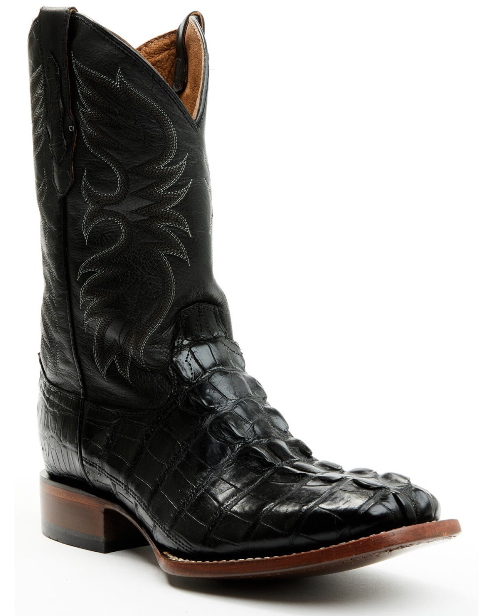 Cody James - Men's Exotic Alligator Western Boots - Broad Square Toe | Black
