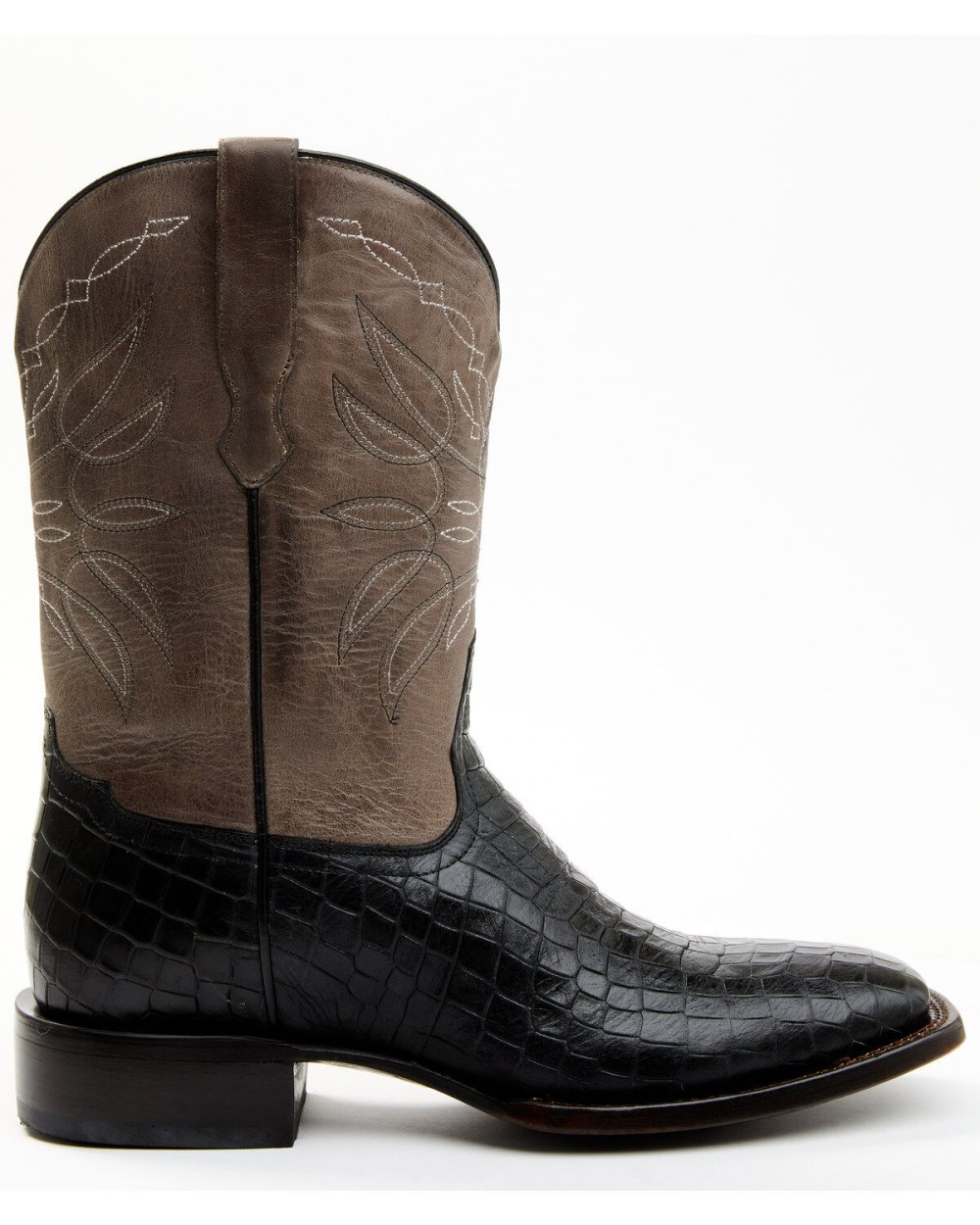 Cody James - Men's Alligator Print Western Boots - Broad Square Toe | Black