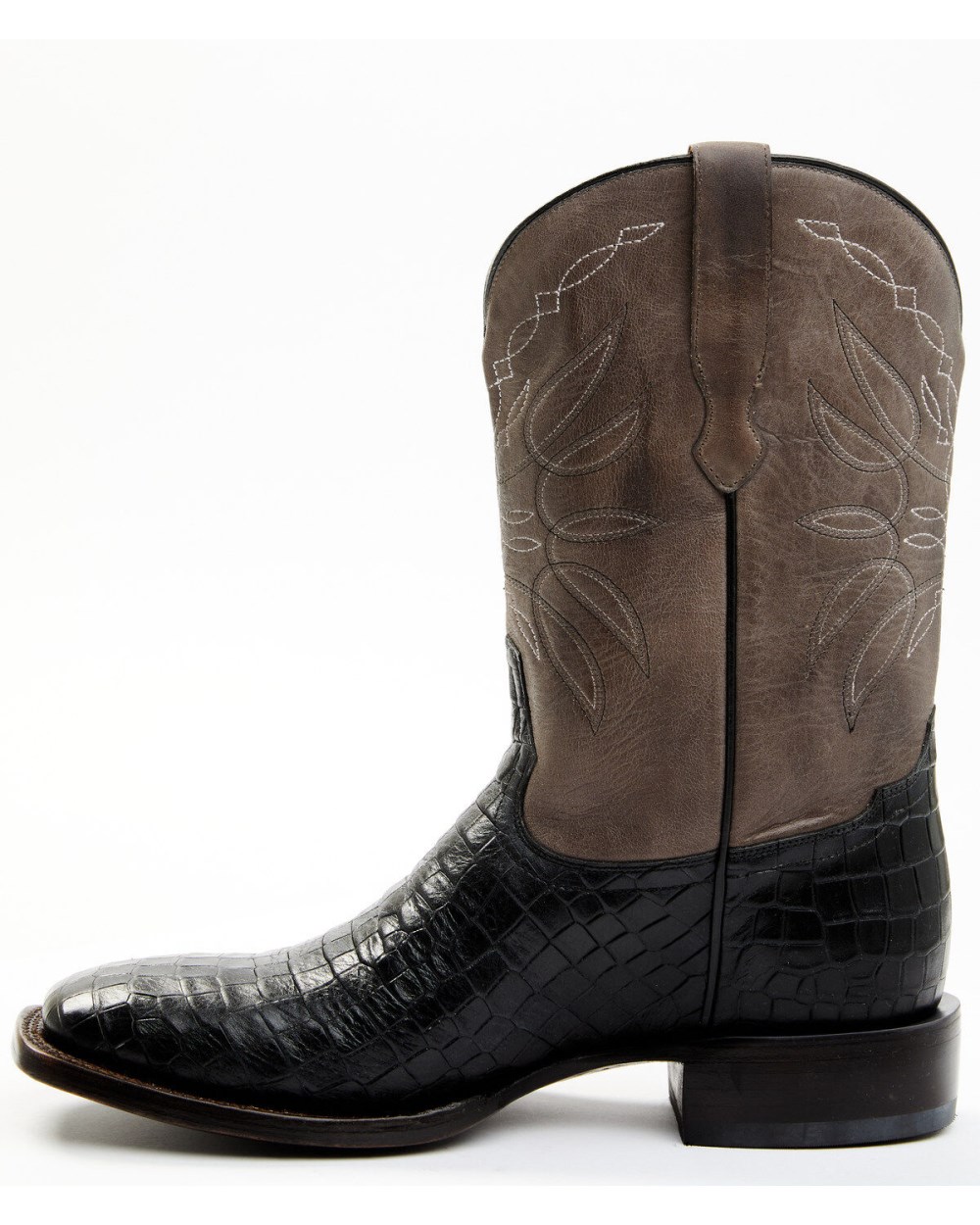 Cody James - Men's Alligator Print Western Boots - Broad Square Toe | Black