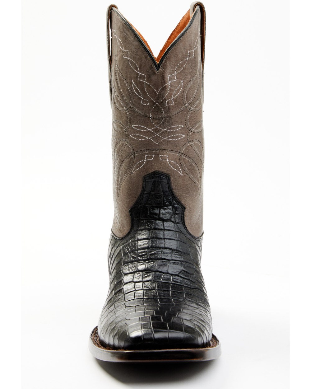 Cody James - Men's Alligator Print Western Boots - Broad Square Toe | Black