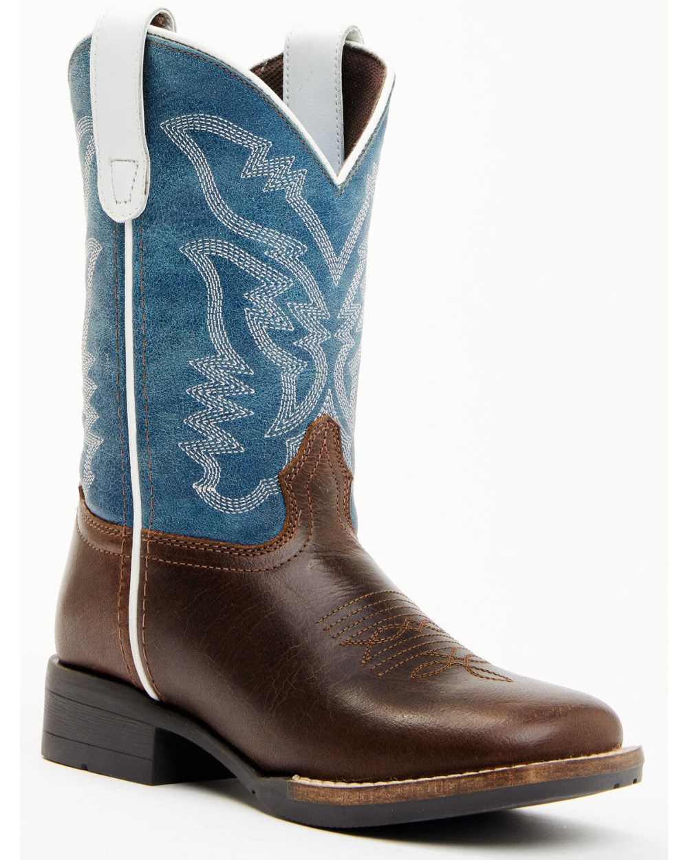 Cody James - Boys' Walker Western Boots - Broad Square Toe | Brown