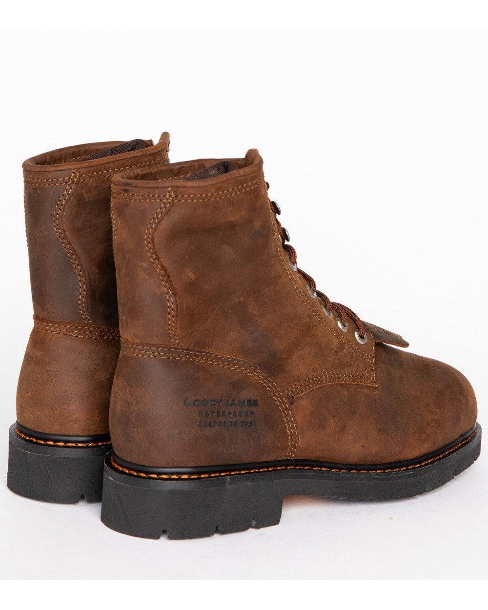 Cody James - Comp Toe Waterproof Kiltie Work Boots | Brown