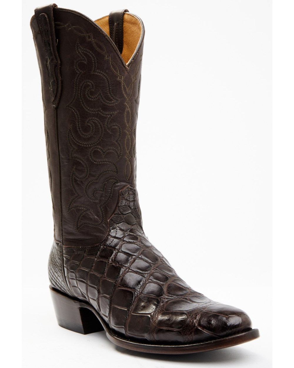 Cody James - Men's Exotic American Alligator Western Boots - Round Toe | Chocolate