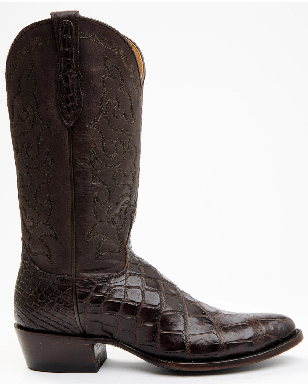Cody James - Men's Exotic American Alligator Western Boots - Round Toe | Chocolate