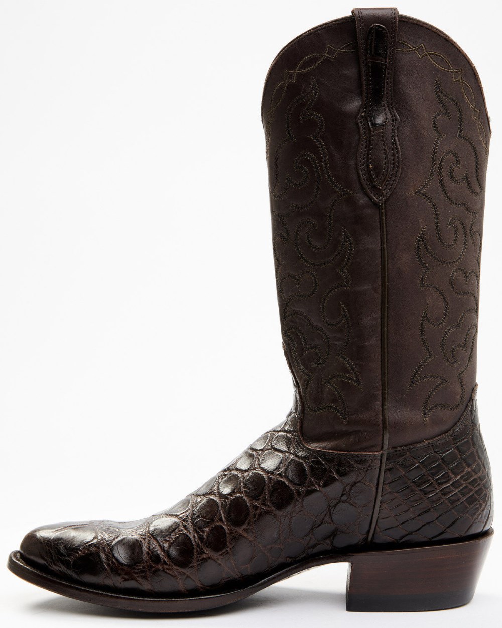 Cody James - Men's Exotic American Alligator Western Boots - Round Toe | Chocolate