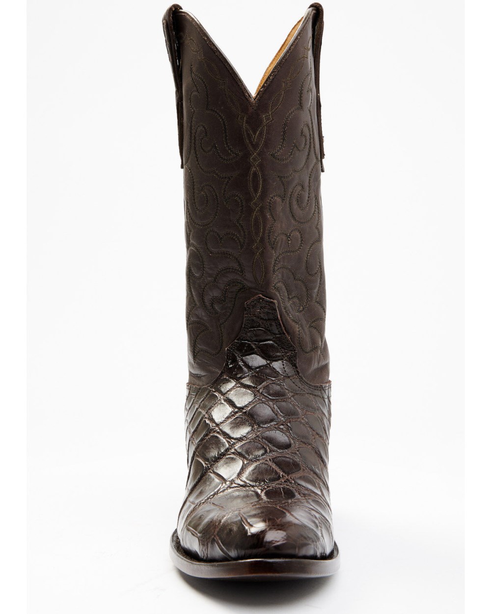 Cody James - Men's Exotic American Alligator Western Boots - Round Toe | Chocolate