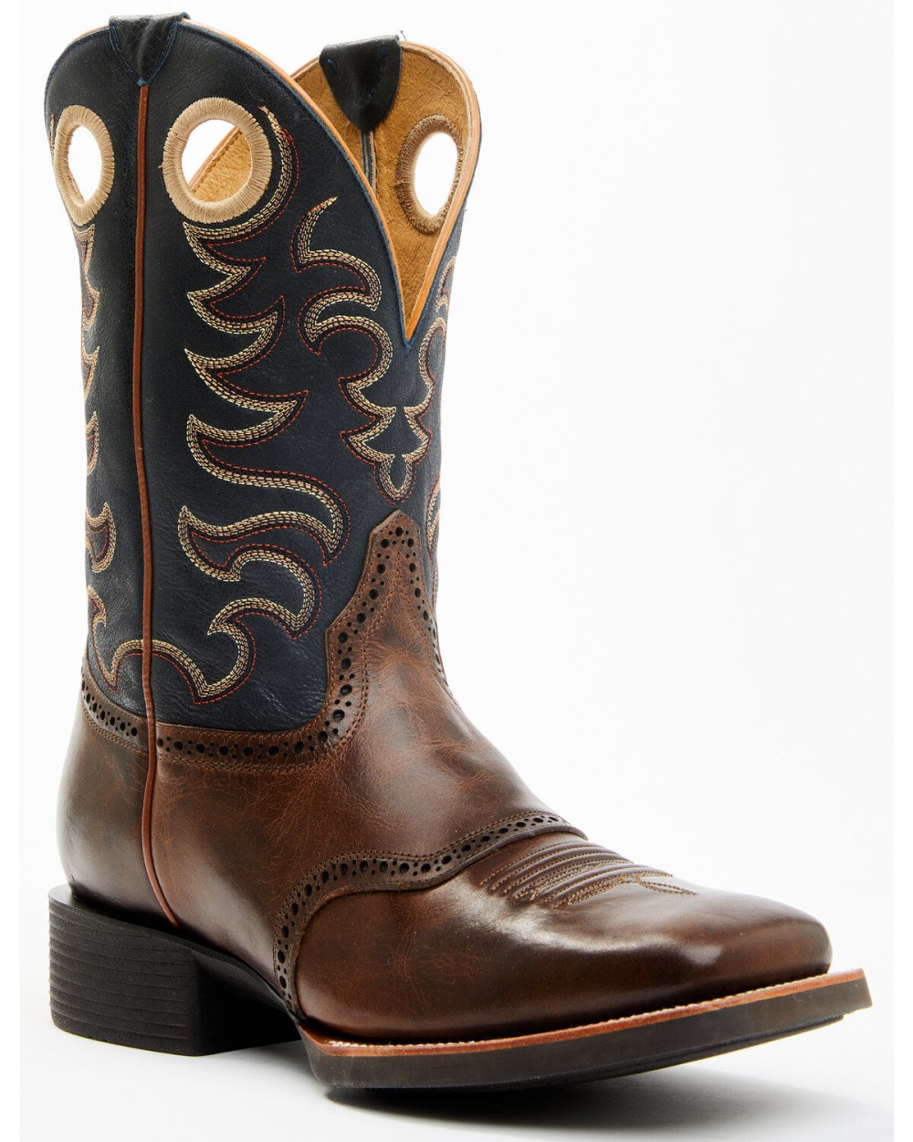 Cody James - Men's Xero Gravity Gibson Saddle Vamp Western Performance Boots - Broad Square Toe | Brown