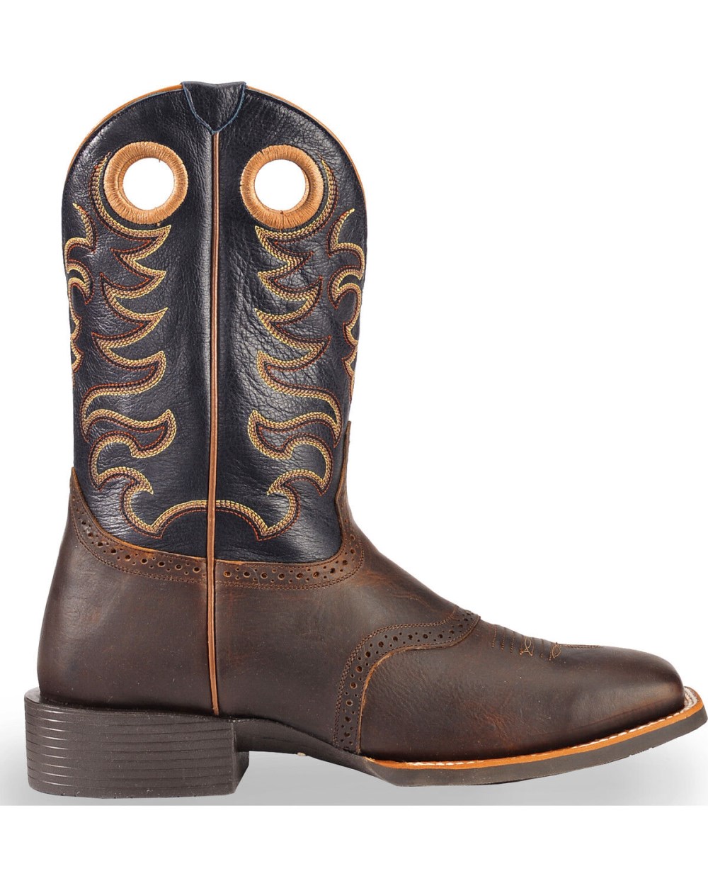 Cody James - Men's Xero Gravity Gibson Saddle Vamp Western Performance Boots - Broad Square Toe | Brown