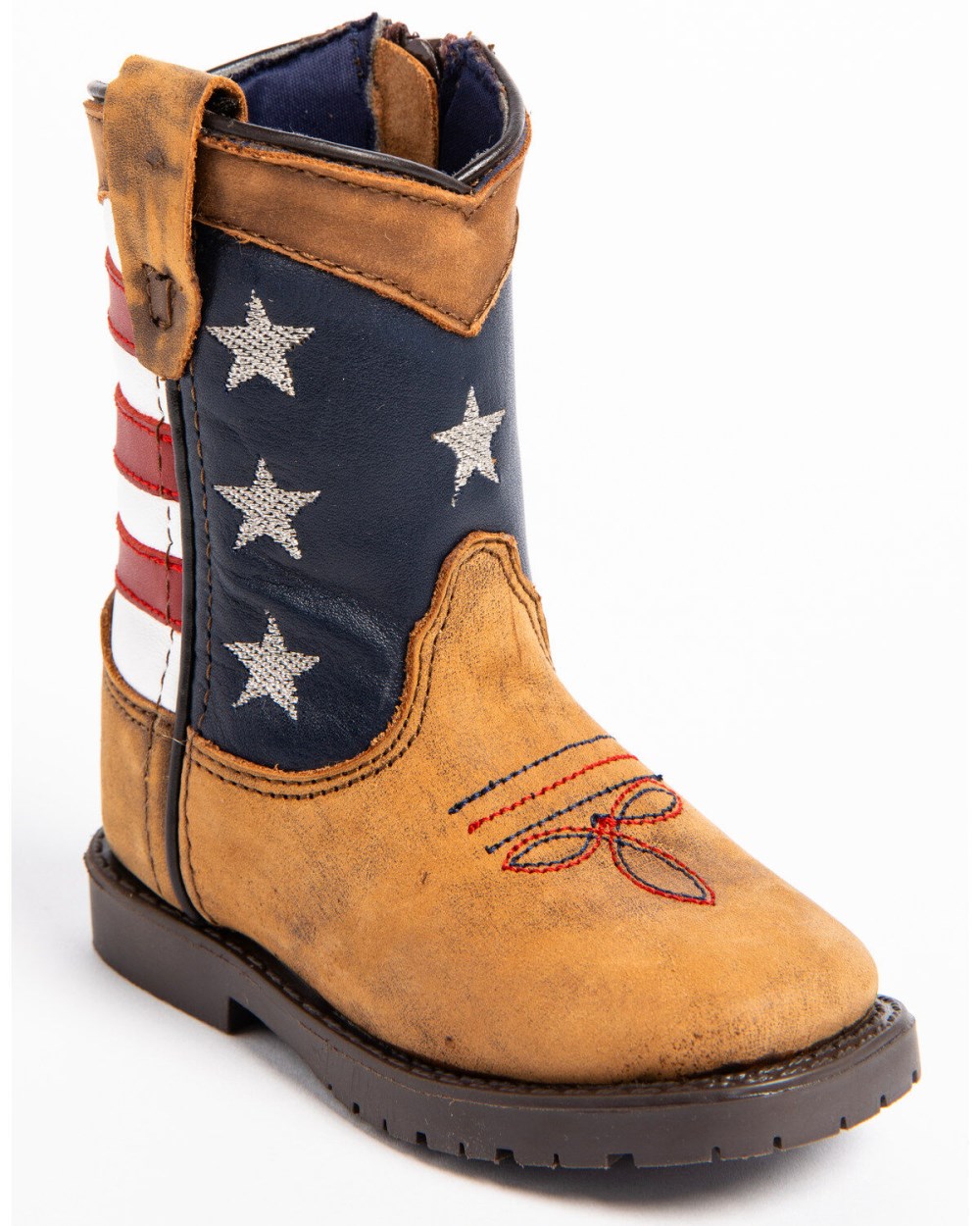 Cody James - Toddler Boys' USA Flag Western Boots - Broad Square Toe | Brown