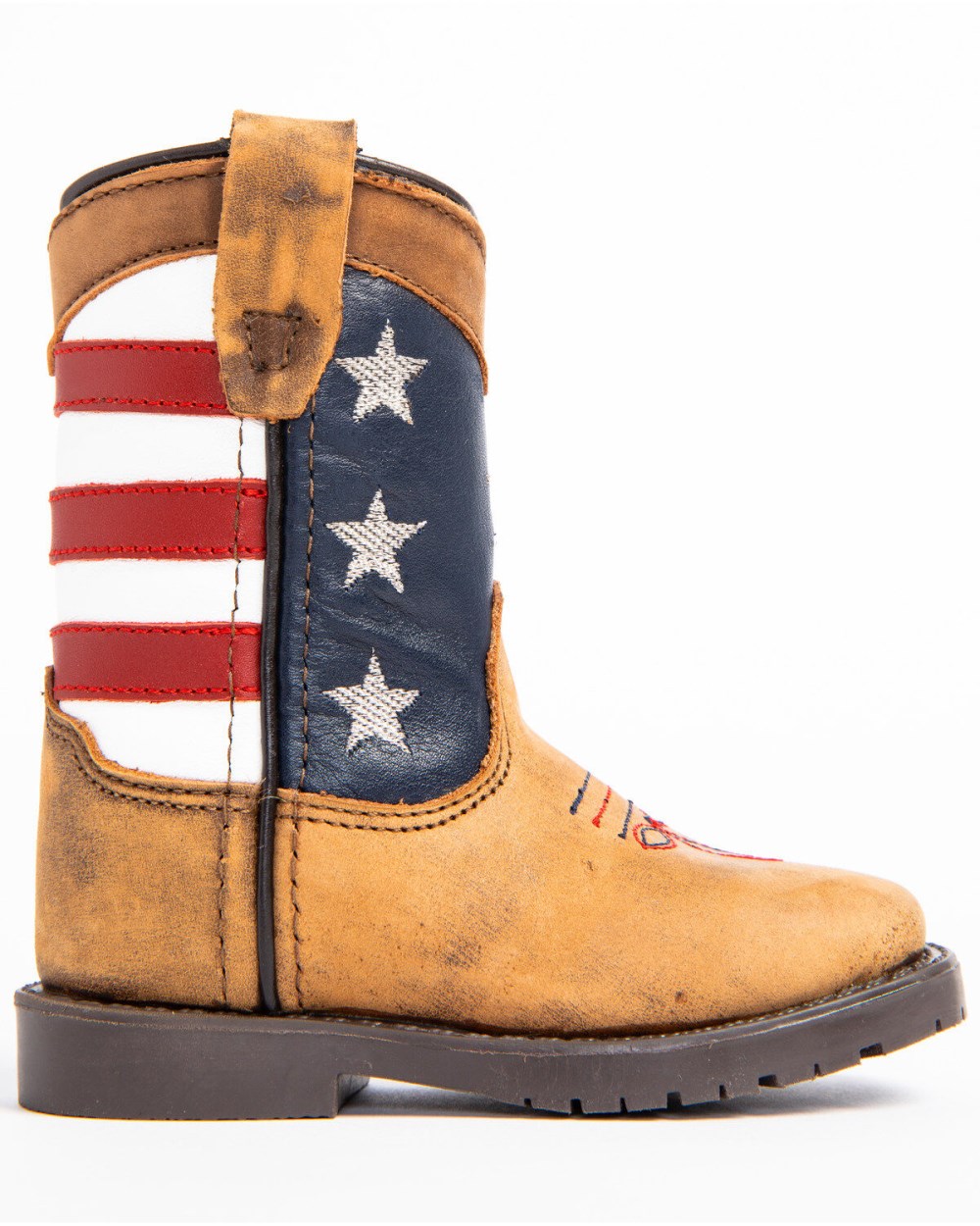 Cody James - Toddler Boys' USA Flag Western Boots - Broad Square Toe | Brown