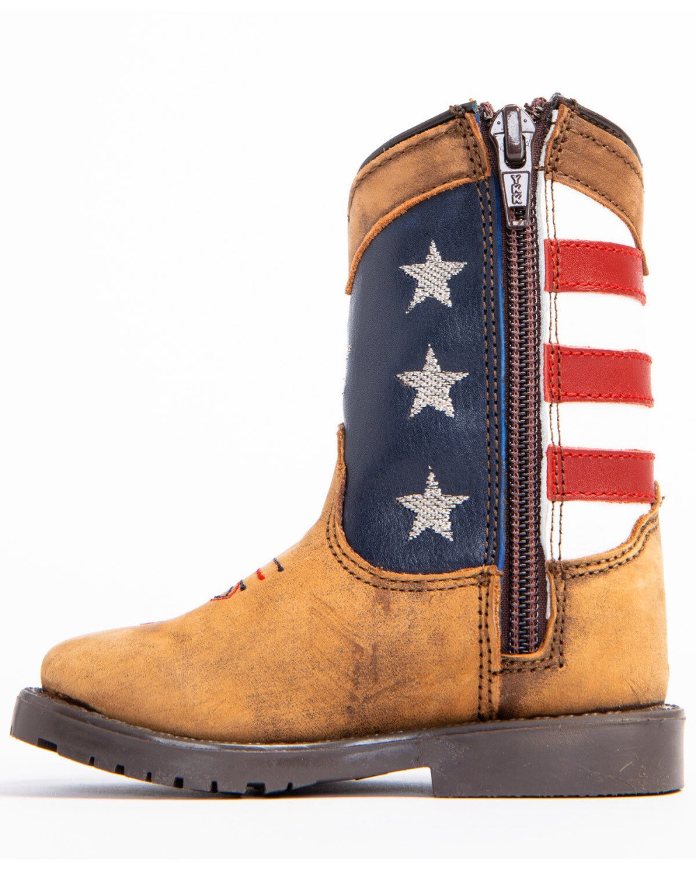 Cody James - Toddler Boys' USA Flag Western Boots - Broad Square Toe | Brown