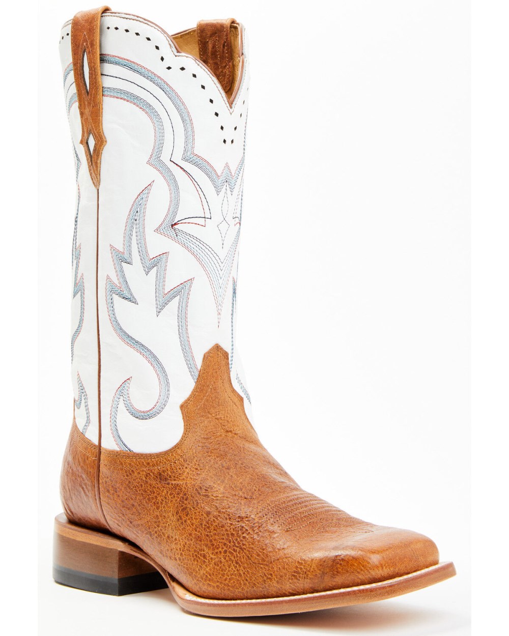 Cody James - Men's Tomahawk Western Boots - Broad Square Toe | White