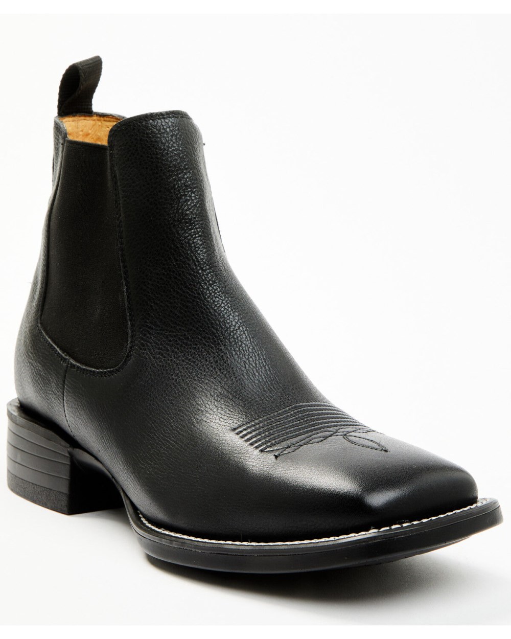 Cody James - Men's Jones Chelsea Boots - Broad Square Toe | Black
