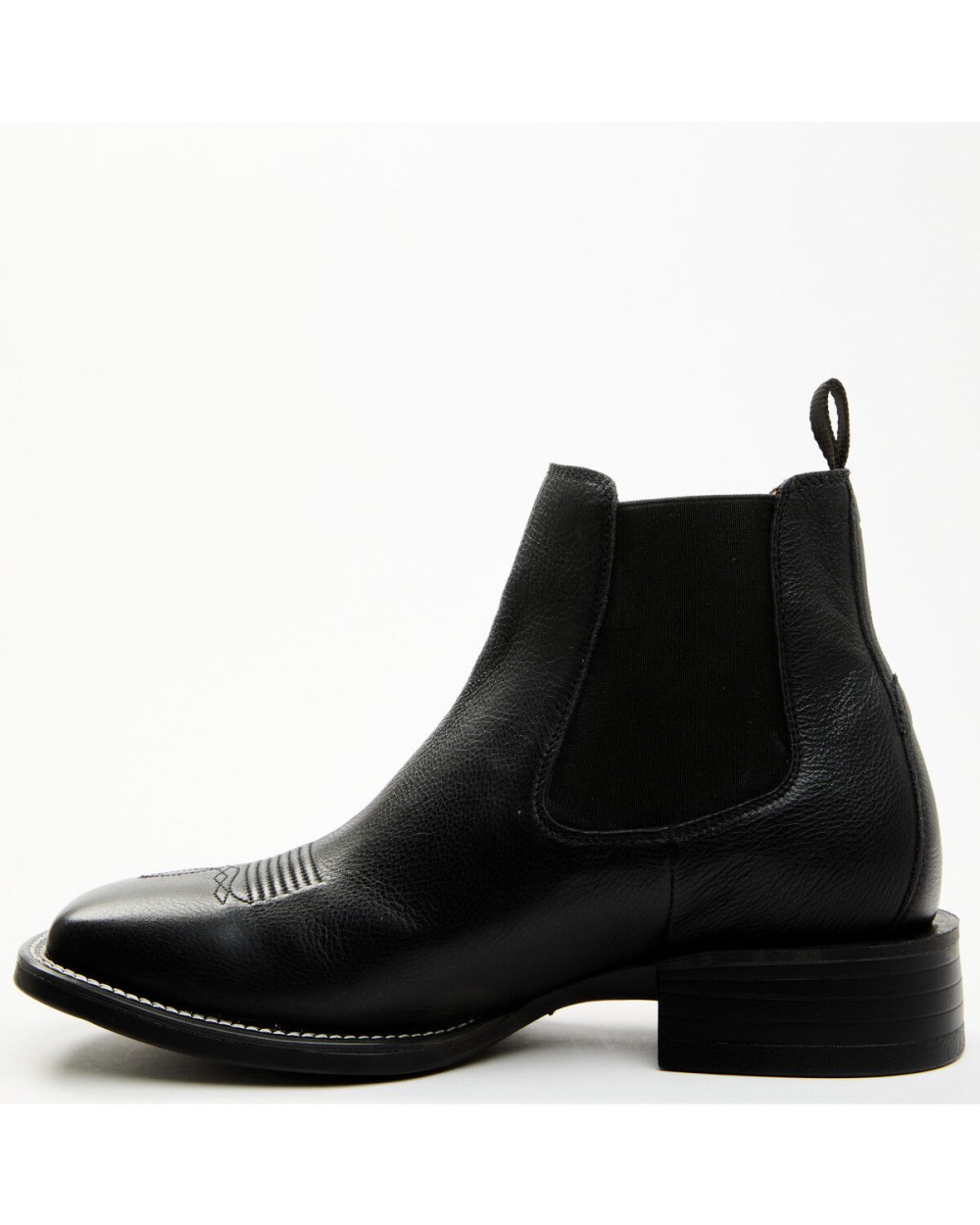 Cody James - Men's Jones Chelsea Boots - Broad Square Toe | Black
