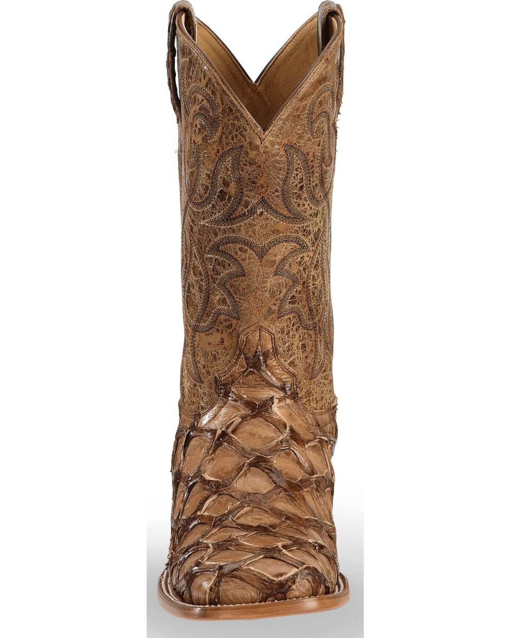 Cody James - Men's Pirarucu Exotic Boots - Broad Square Toe | Brown
