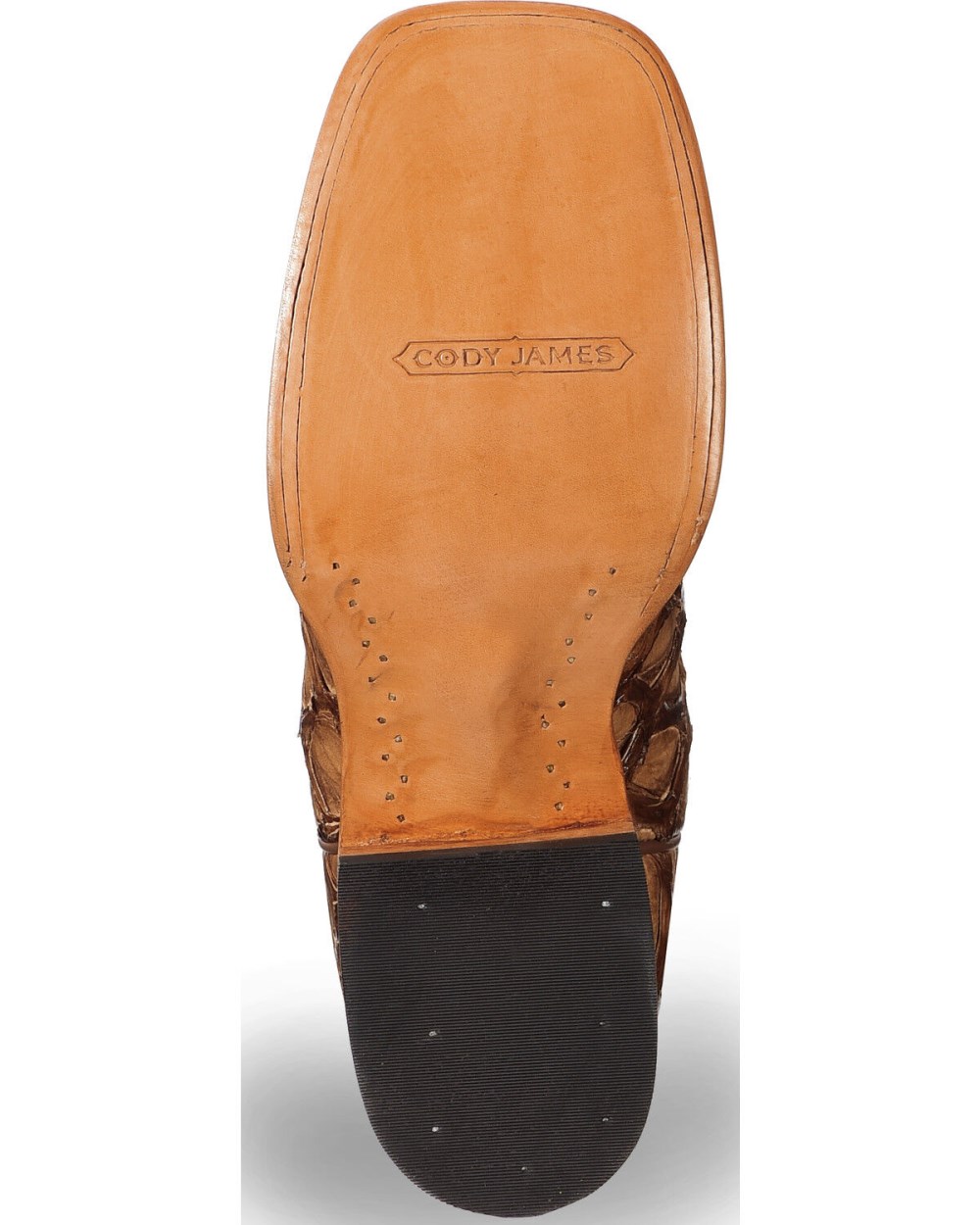 Cody James - Men's Pirarucu Exotic Boots - Broad Square Toe | Brown