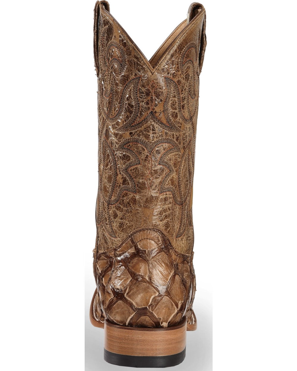 Cody James - Men's Pirarucu Exotic Boots - Broad Square Toe | Brown