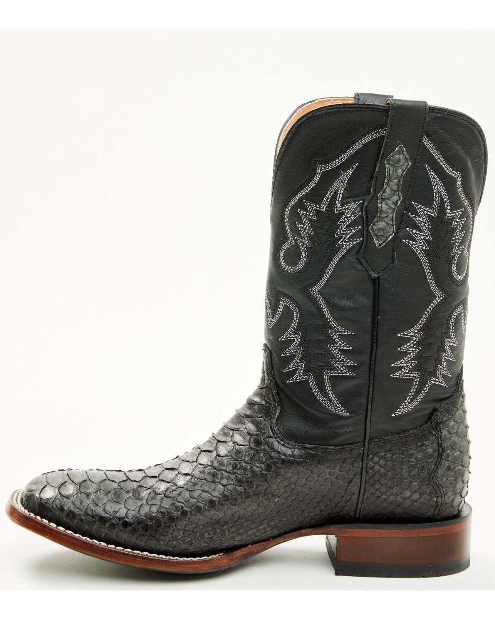 Cody James - Men's Exotic Python Western Boots - Broad Square Toe | Grey