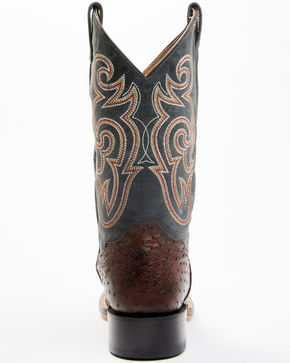 Cody James - Men's Exotic Full Quill Ostrich Western Boots - Broad Square Toe | Chocolate