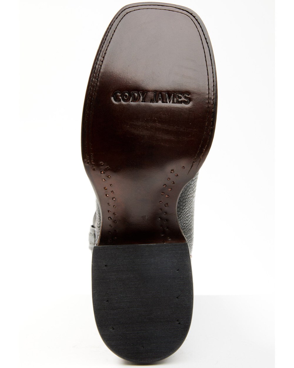 Cody James - Men's Exotic Ostrich Leg Western Boots - Broad Square Toe | Black