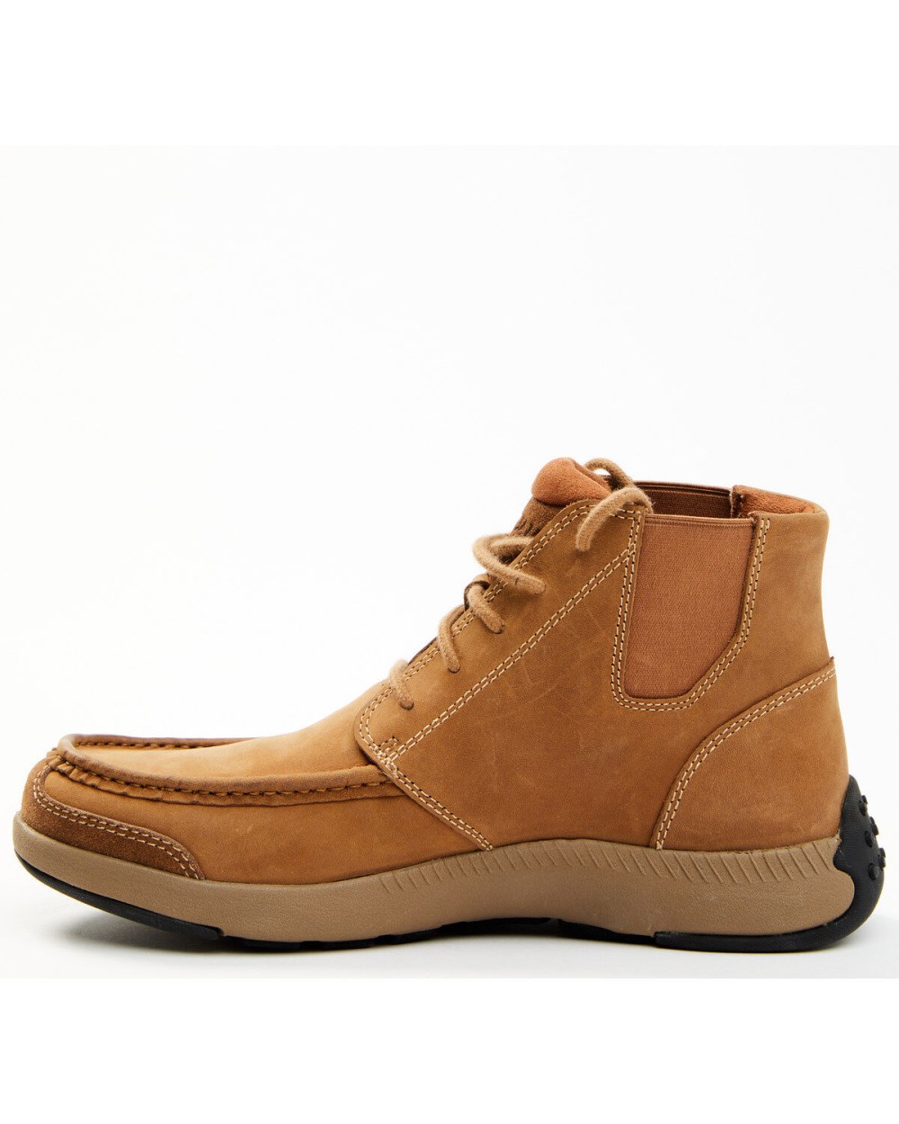 Cody James - Men's Crazy Horse Lace-Up Casual Western Boots - Moc Toe | Tan