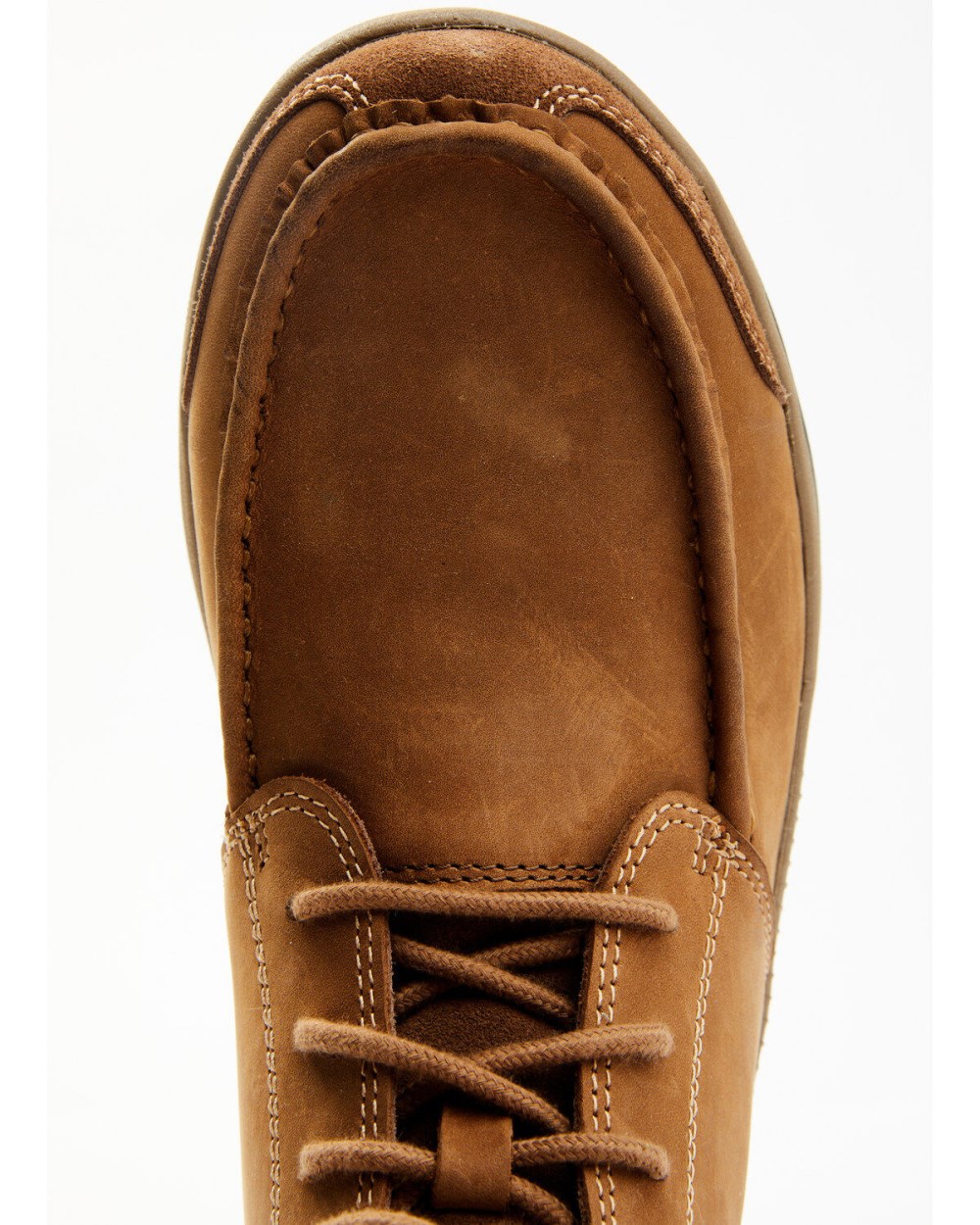Cody James - Men's Crazy Horse Lace-Up Casual Western Boots - Moc Toe | Tan