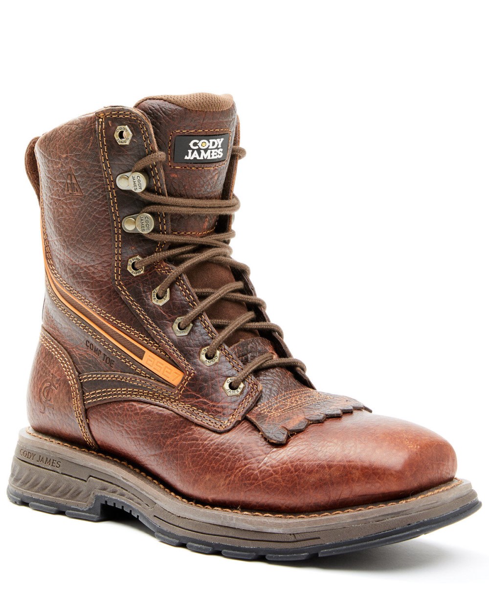 Cody James - Men's 8" ASE7 Disruptor Work Boots - Nano Composite Toe | Brown