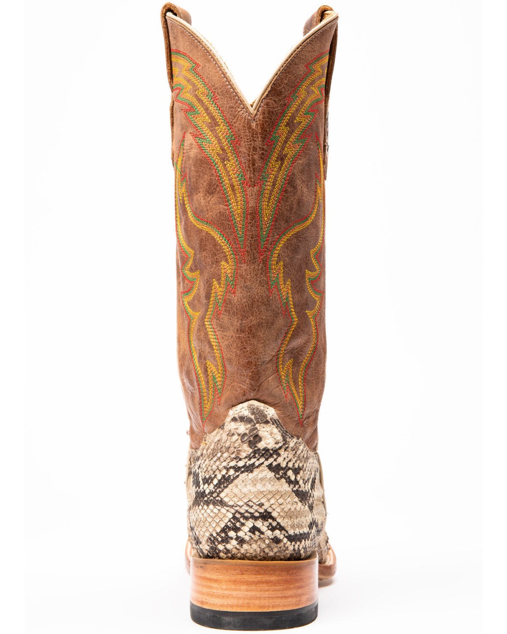 Cody James - Men's Exotic Python Western Boots - Broad Square Toe | Brown