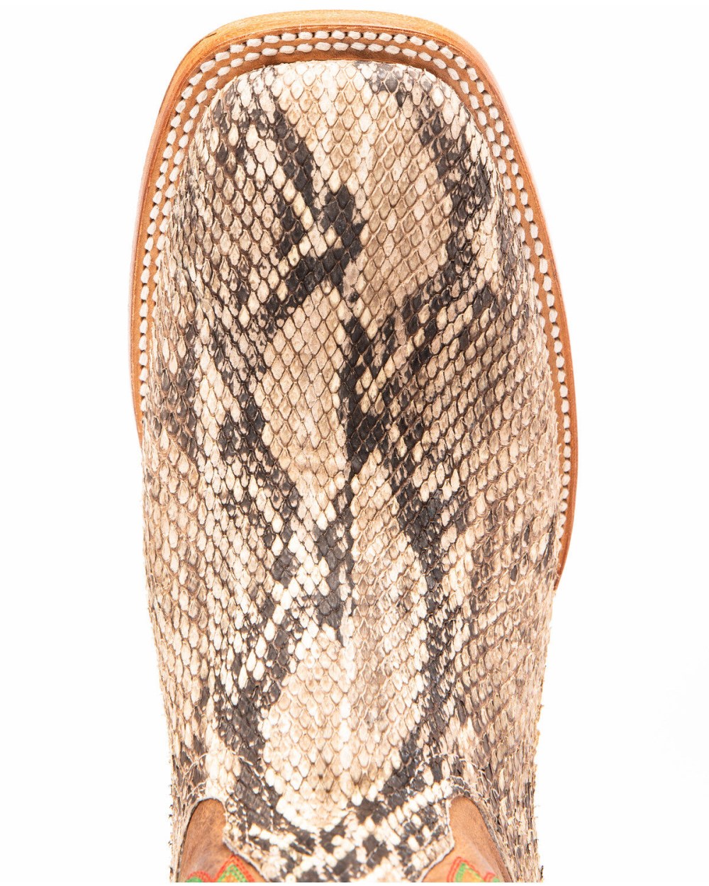Cody James - Men's Exotic Python Western Boots - Broad Square Toe | Brown