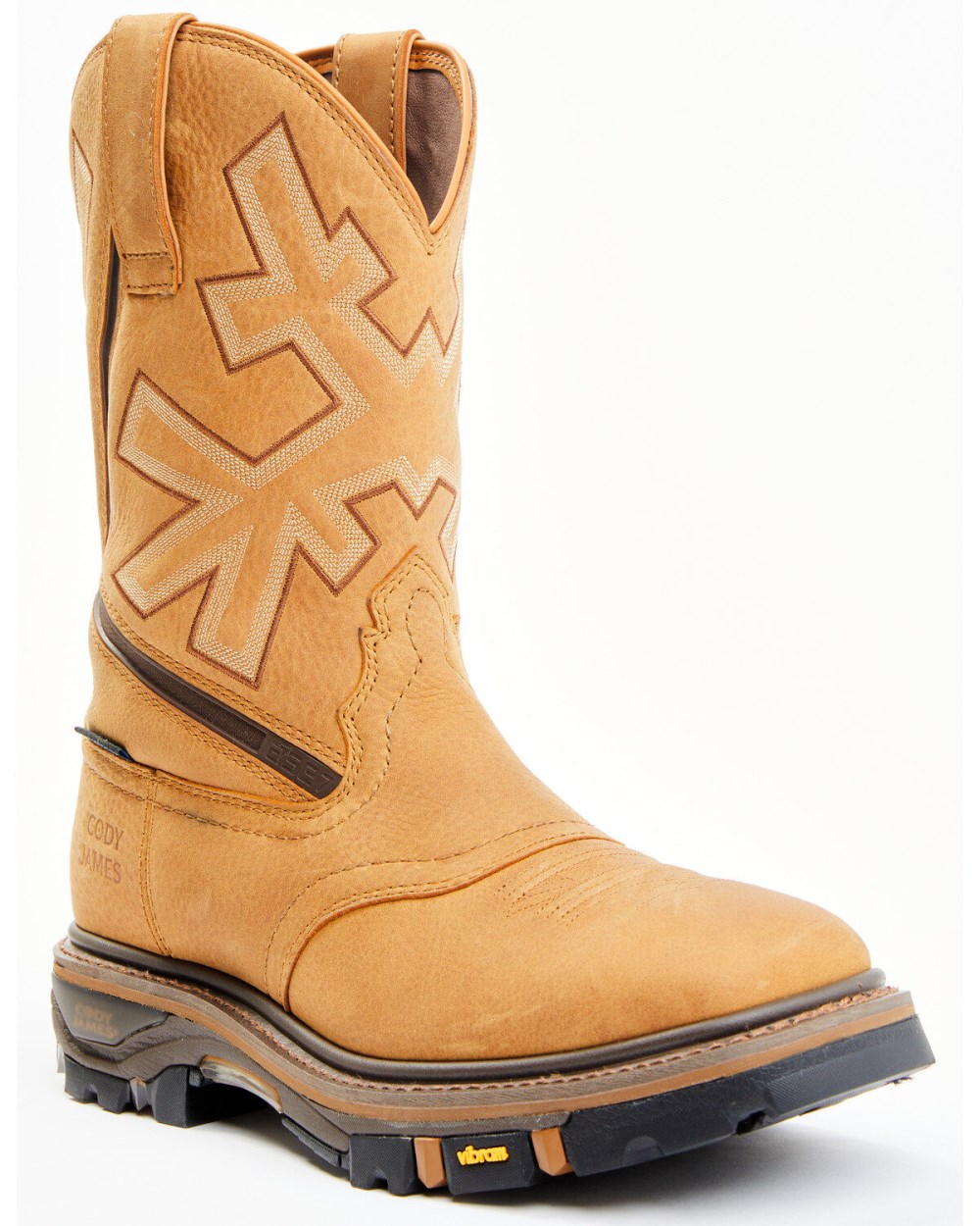 Cody James - Men's Decimator ASE7 Western Work Boots - Soft Toe | Brown