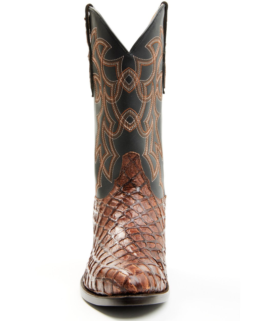 Cody James - Men's Exotic Pirarucu Western Boots - Round Toe | Dark Brown