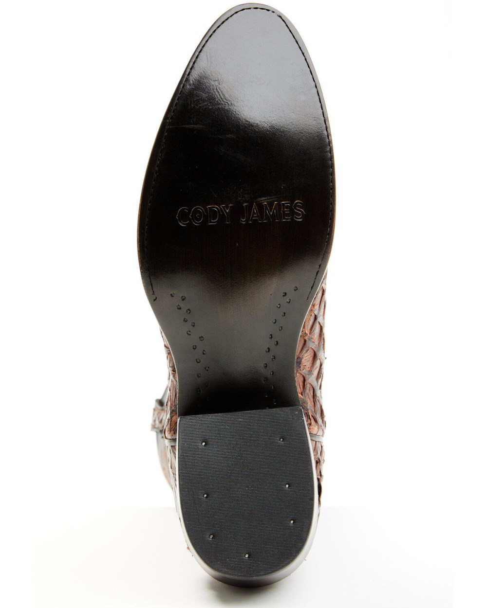 Cody James - Men's Exotic Pirarucu Western Boots - Round Toe | Dark Brown