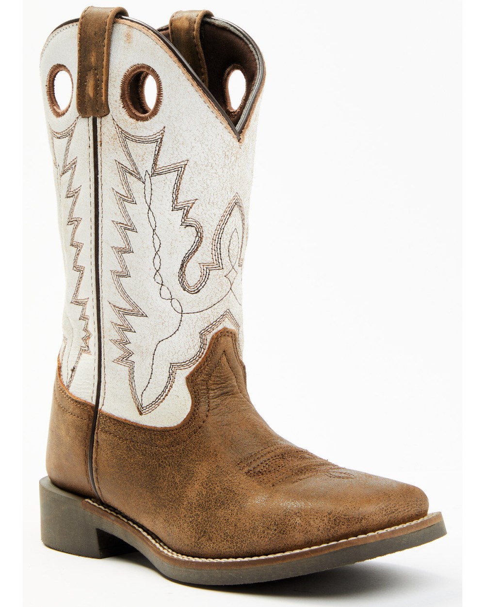 Cody James - Boys' Luke Western Boots - Broad Square Toe | Brown
