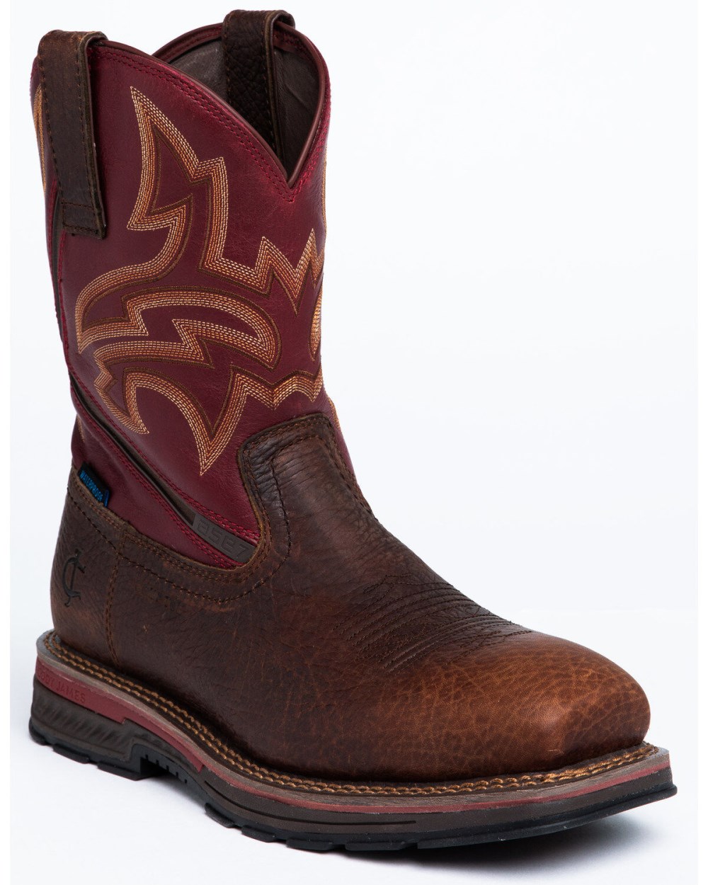 Cody James - Men's ASE7 Disruptor Waterproof Western Work Boots - Nano Composite Toe | Brown