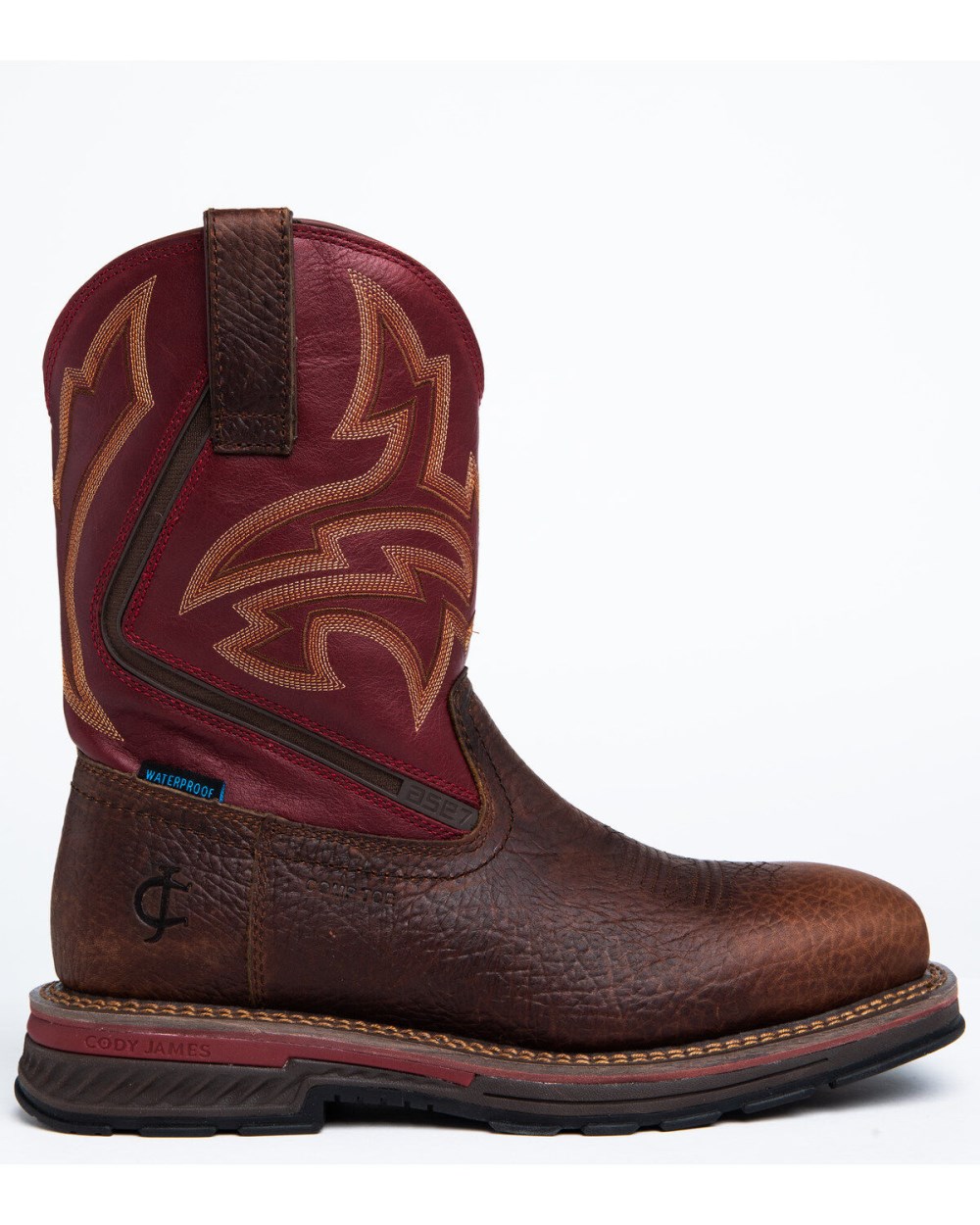 Cody James - Men's ASE7 Disruptor Waterproof Western Work Boots - Nano Composite Toe | Brown