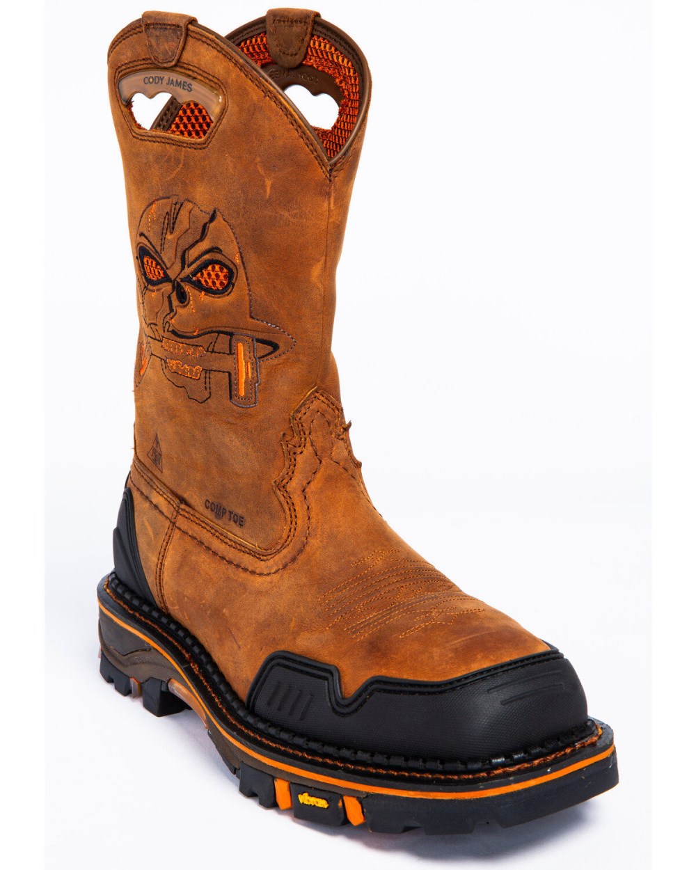 Cody James - Men's 11" Decimator Western Work Boots - Nano Composite Toe | Brown