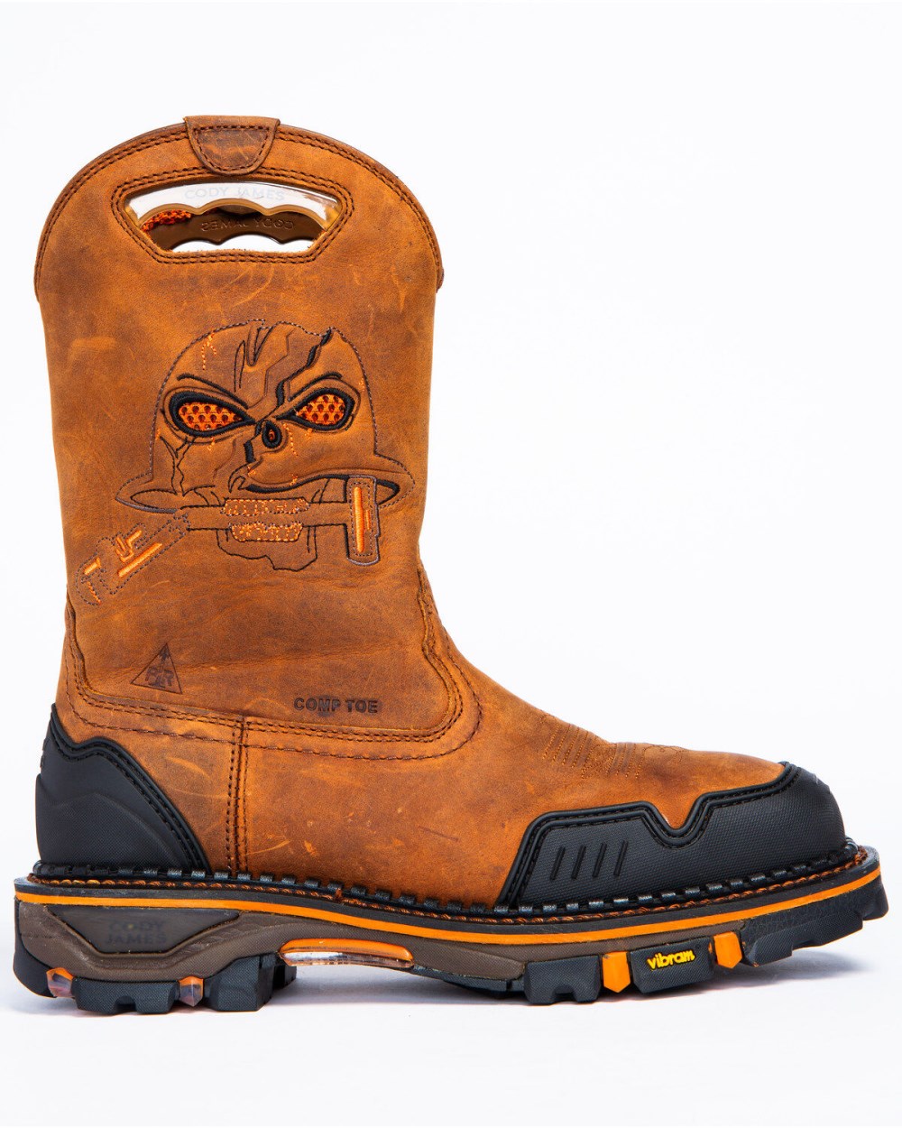 Cody James - Men's 11" Decimator Western Work Boots - Nano Composite Toe | Brown