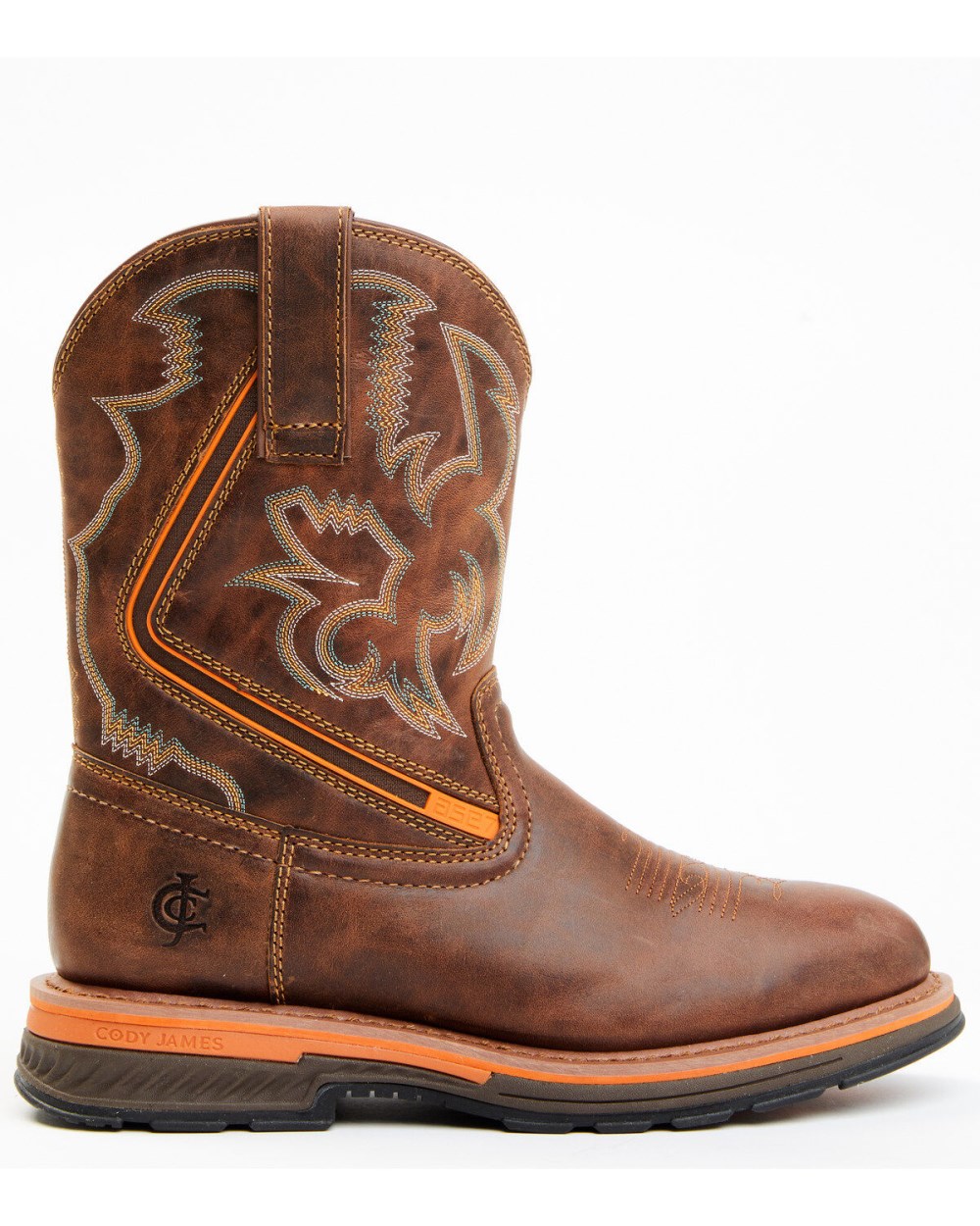 Cody James - Men's Disruptor Tyche Chill Zone Soft Pull On Work Boots - Soft Toe | Brown