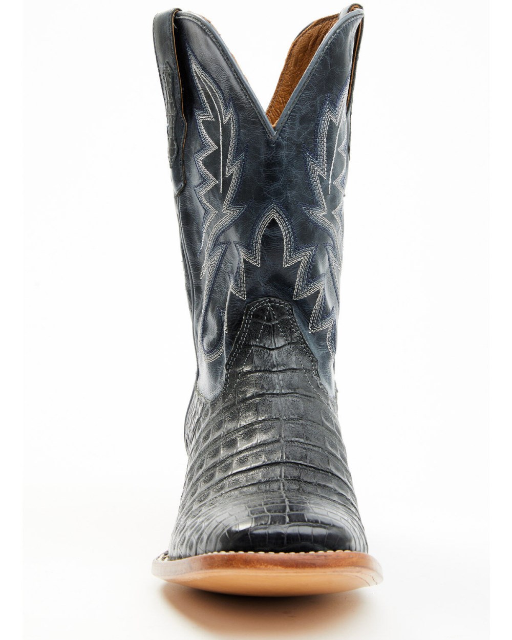 Cody James - Men's Exotic Caiman Belly Western Boots - Broad Square Toe | Black
