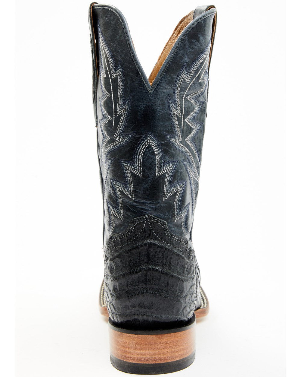 Cody James - Men's Exotic Caiman Belly Western Boots - Broad Square Toe | Black