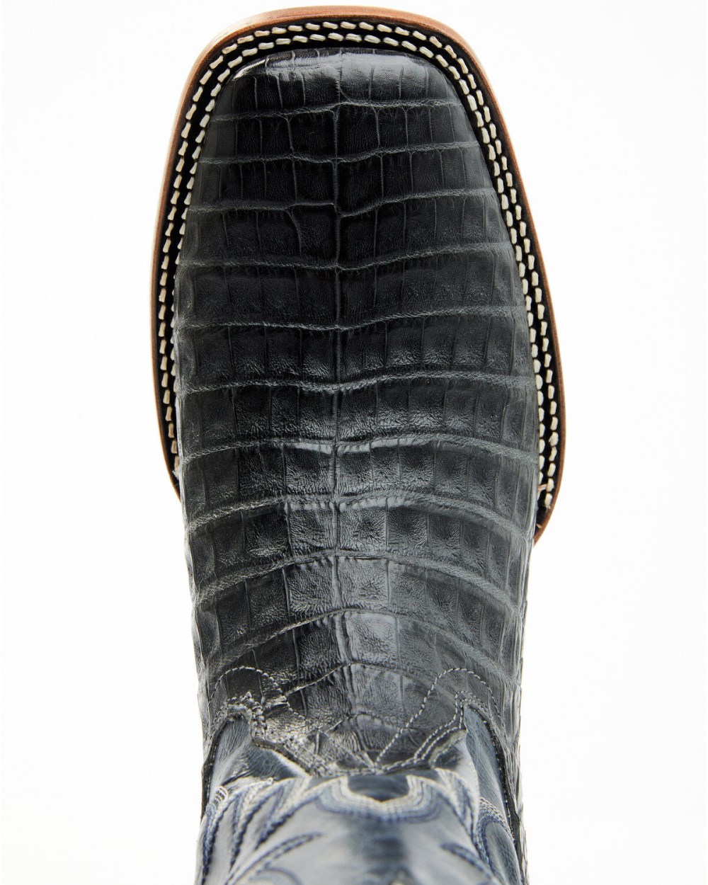 Cody James - Men's Exotic Caiman Belly Western Boots - Broad Square Toe | Black