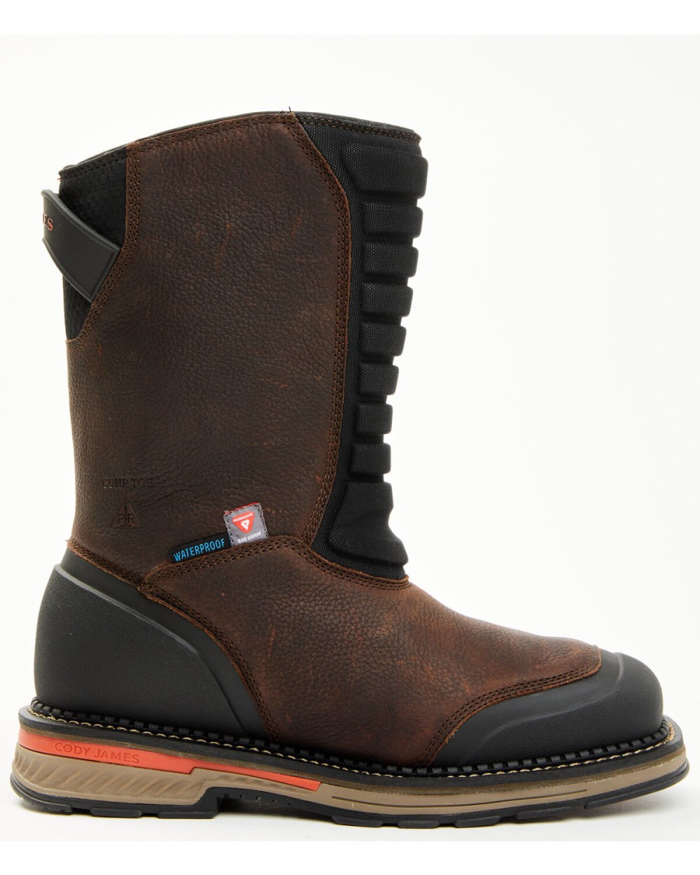 Cody James - Men's Pull-On Insulated Work Boots - Composite Toe | Brown