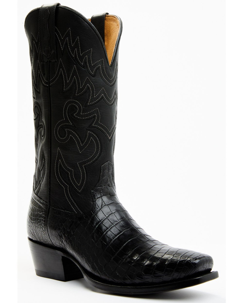Cody James - Men's Exotic Alligator Western Boots - Square Toe | Black