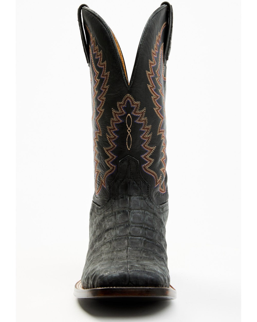 Cody James - Men's Exotic Caiman Belly Western Boots - Broad Square Toe | Black