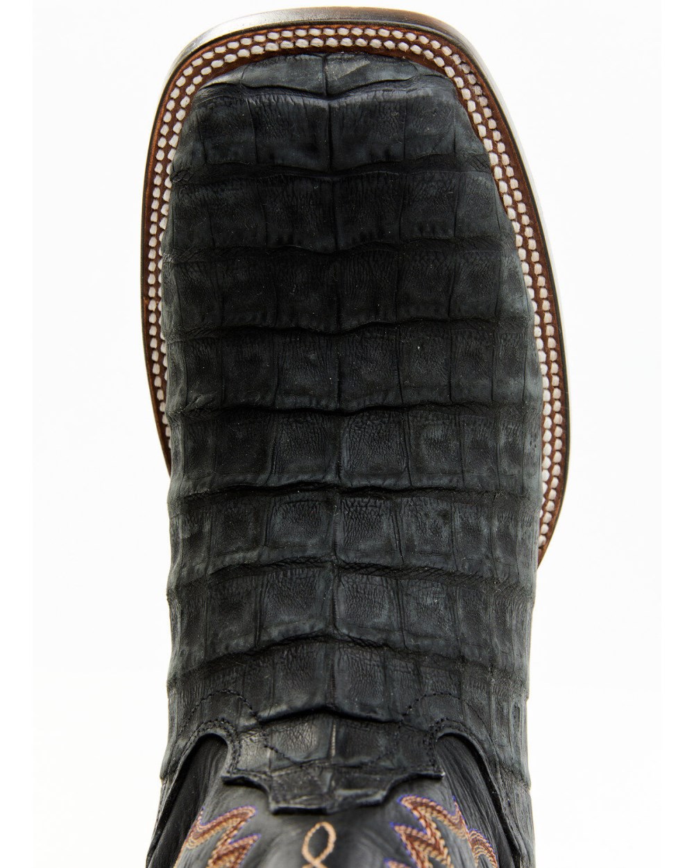 Cody James - Men's Exotic Caiman Belly Western Boots - Broad Square Toe | Black