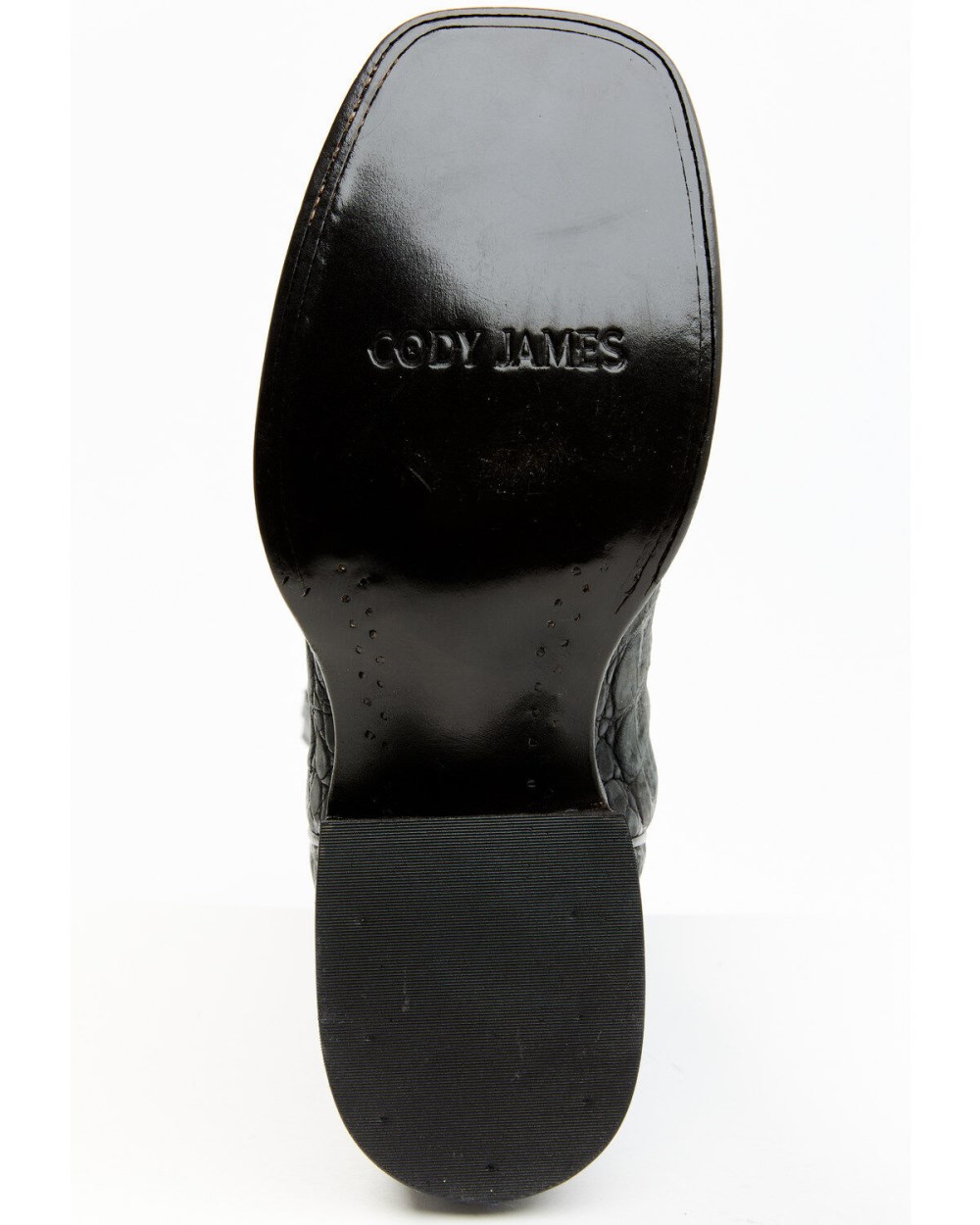 Cody James - Men's Exotic Caiman Belly Western Boots - Broad Square Toe | Black