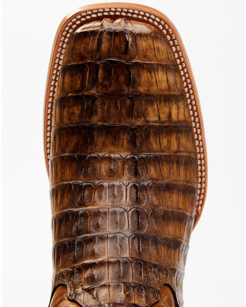 Cody James - Men's Exotic Caiman Tail Skin Western Boots - Broad Square Toe | Brown
