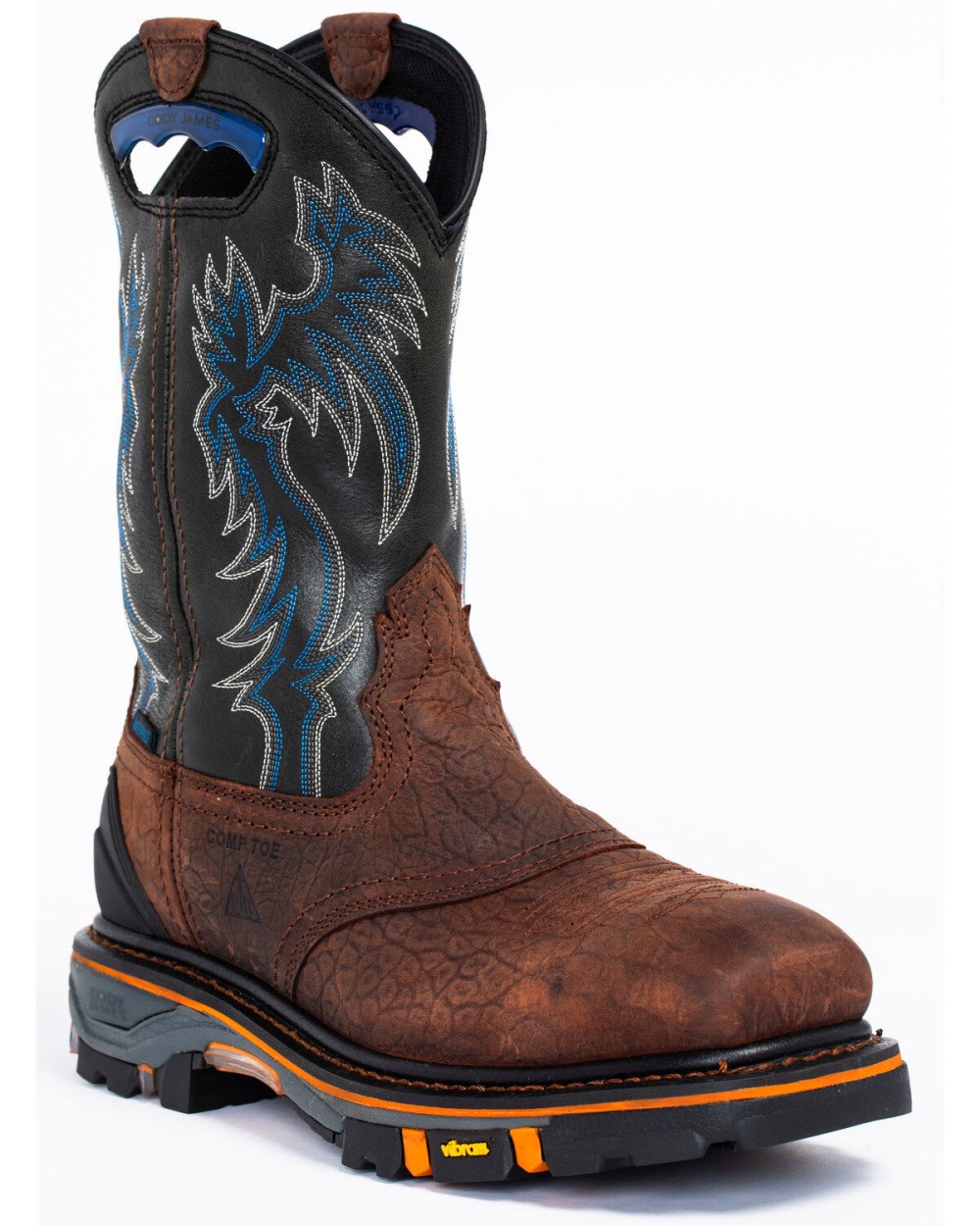 Cody James - Men's Decimator Waterproof Western Work Boots - Nano Composite Toe | Brown