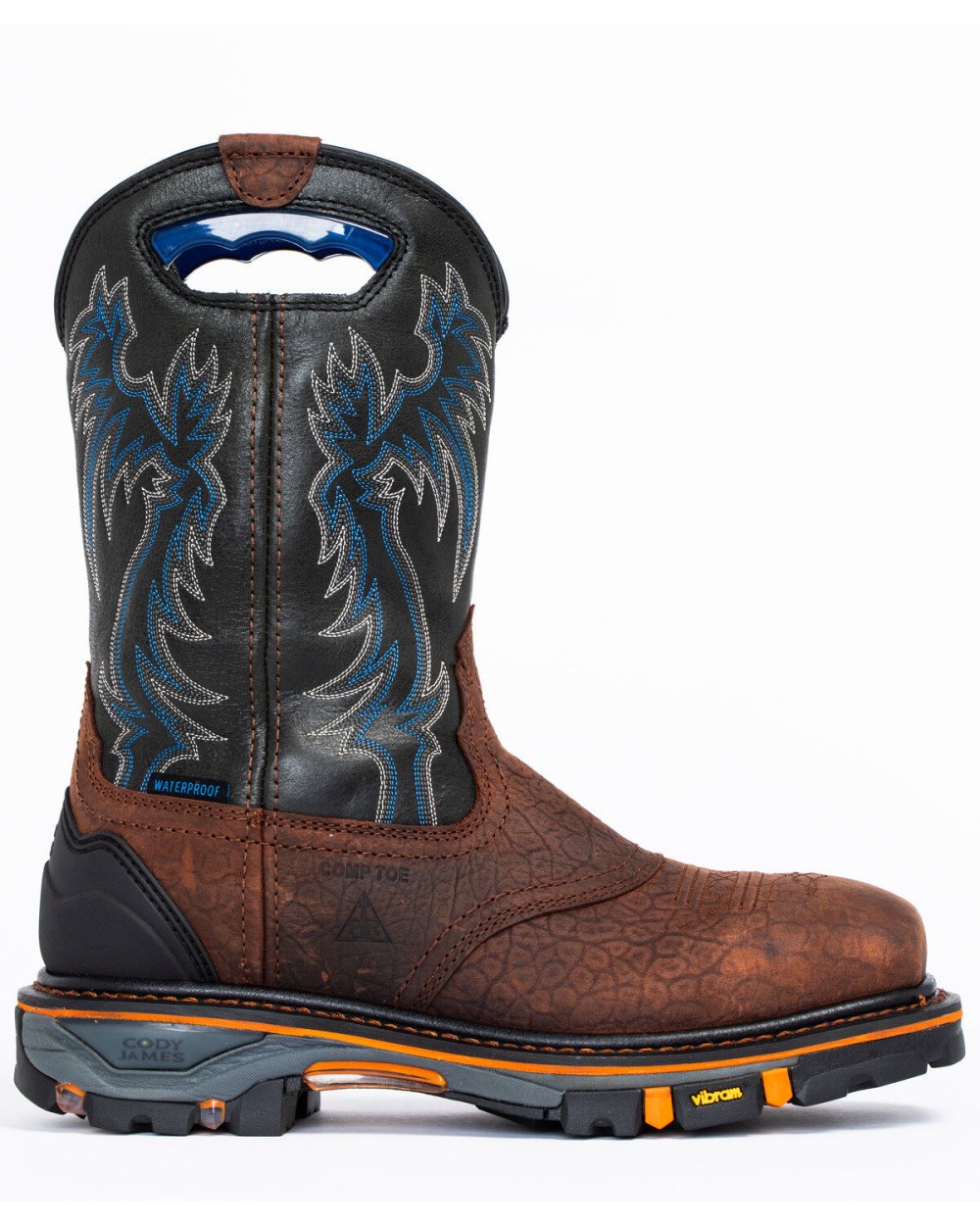 Cody James - Men's Decimator Waterproof Western Work Boots - Nano Composite Toe | Brown