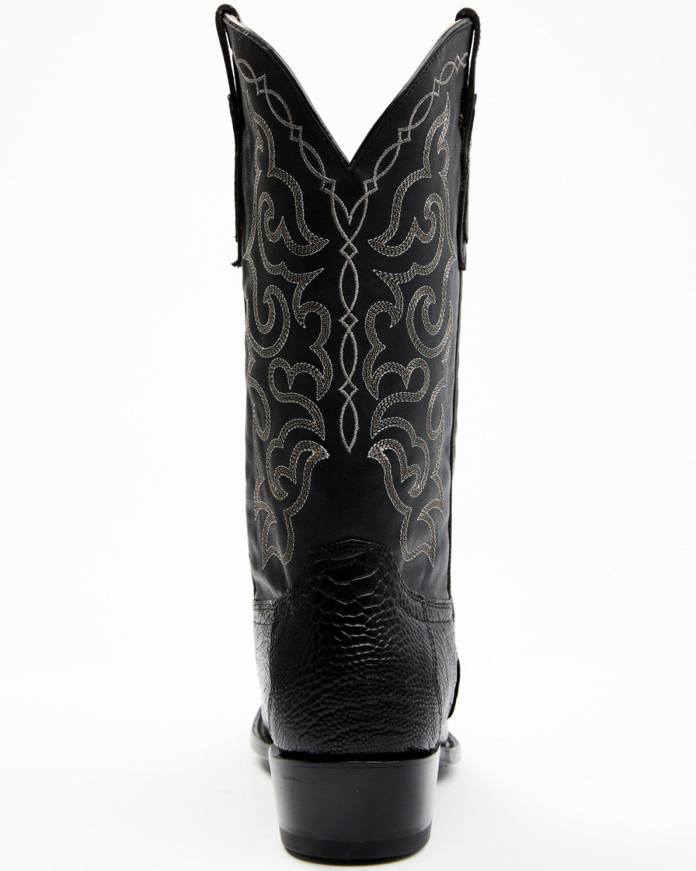 Cody James - Men's Exotic Ostrich Leg Western Boots - Round Toe | Black